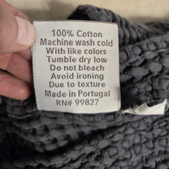 Annie Selke Pine Cone Hill waffle blanket Portugal Dash Albert 100% Cotton Queen - Picture 5 of 8